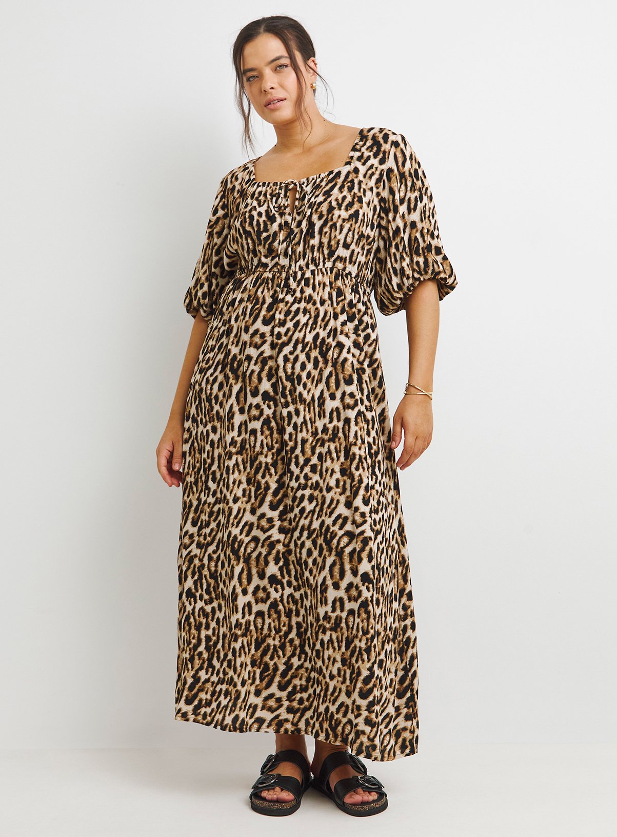 SIMPLY BE Crinkle Goddess Dress 