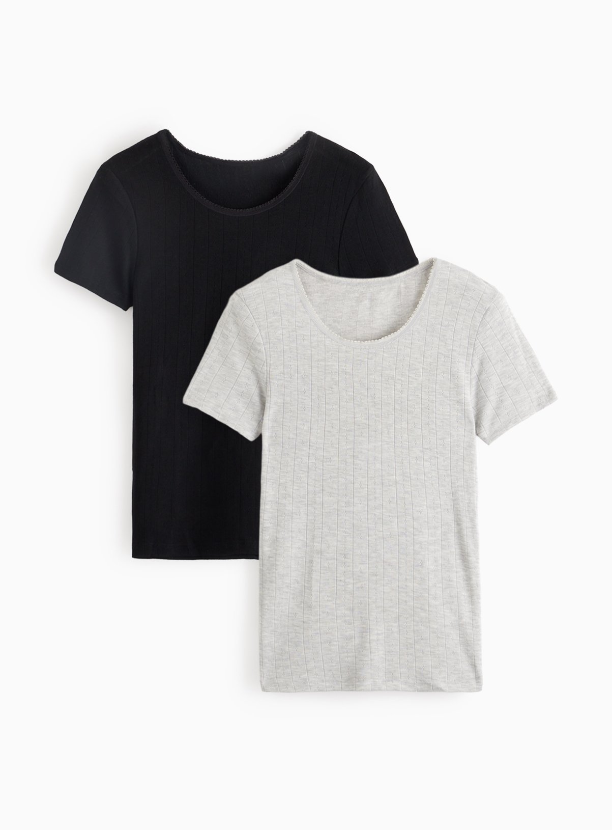 Maximum Warmth Pointelle Thermal Tops 2 Pack