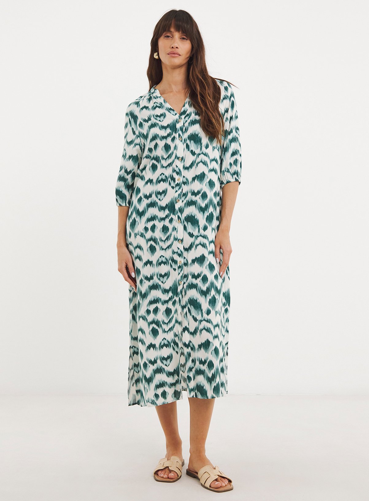 JD WILLIAMS Button Through Kaftan Dress