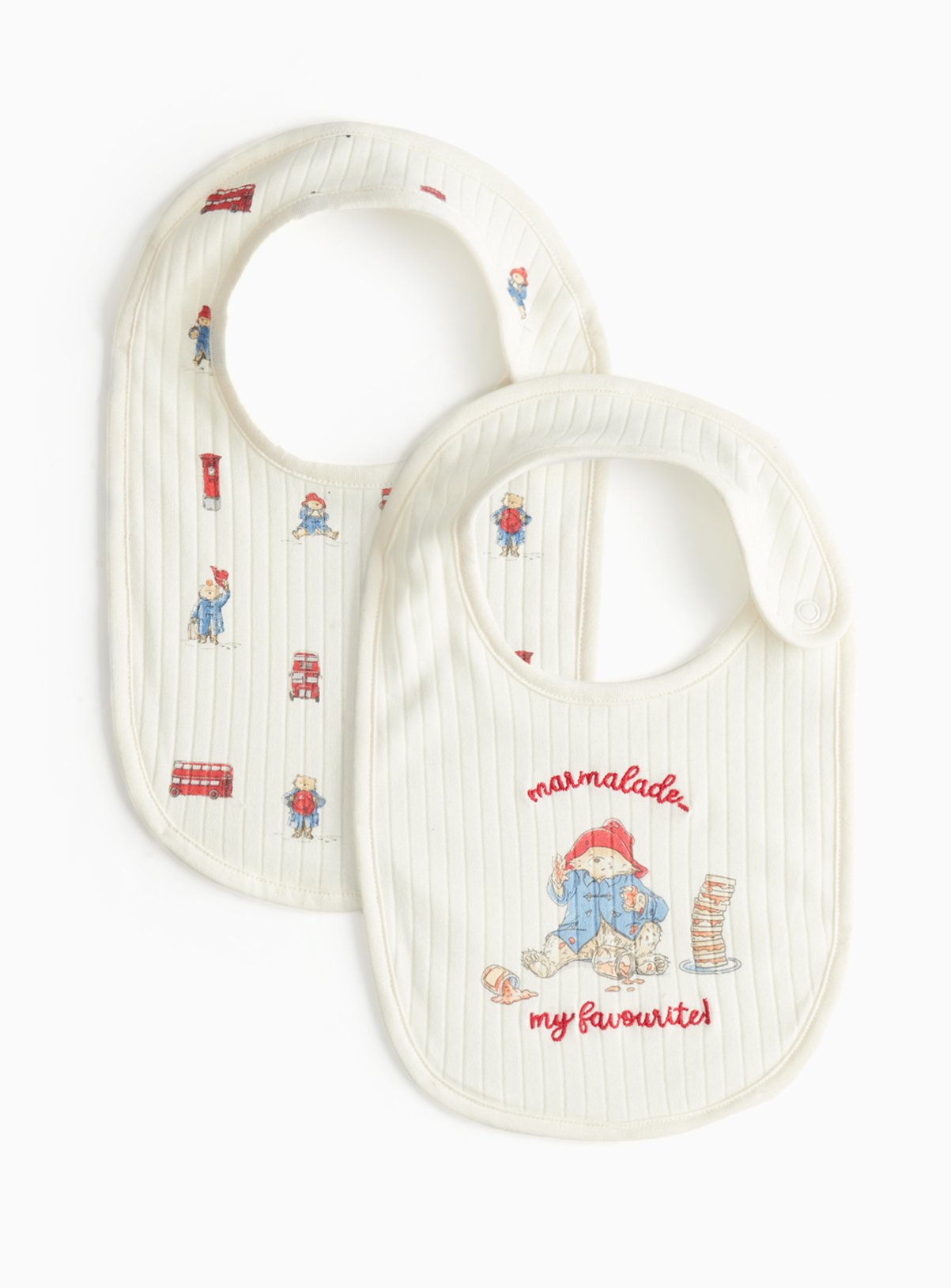 Unisex Paddington Bibs 2 Pack One Size