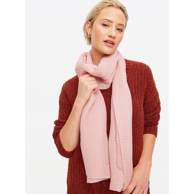 Oversized Scarf Scarves Sainsburys Buy Pink Plisse Sparkle