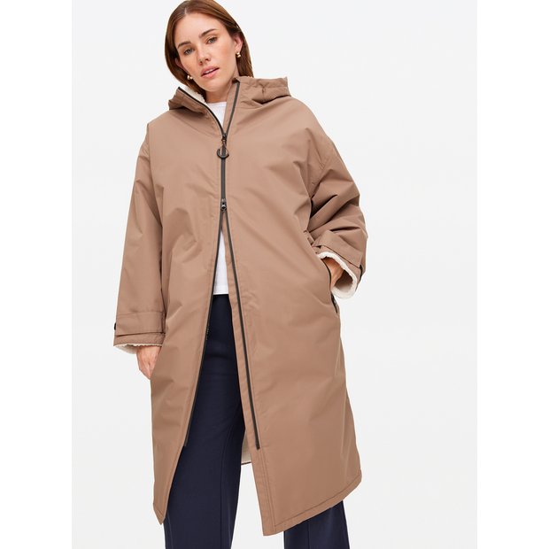 Buy Brown Shower-Resistant Changing Robe M | Coats | Tu