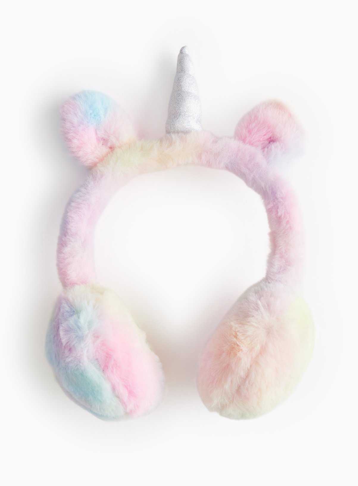 Pink Tie Dye Unicorn Ear Muffs One Size