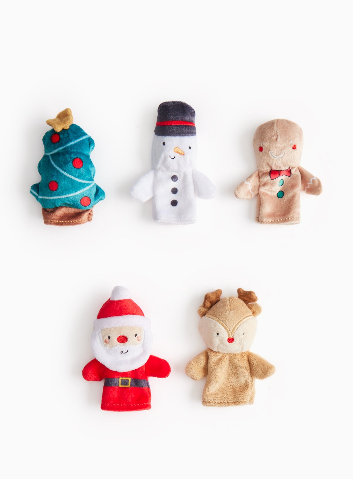 Christmas Character Finger Puppets Set One Size