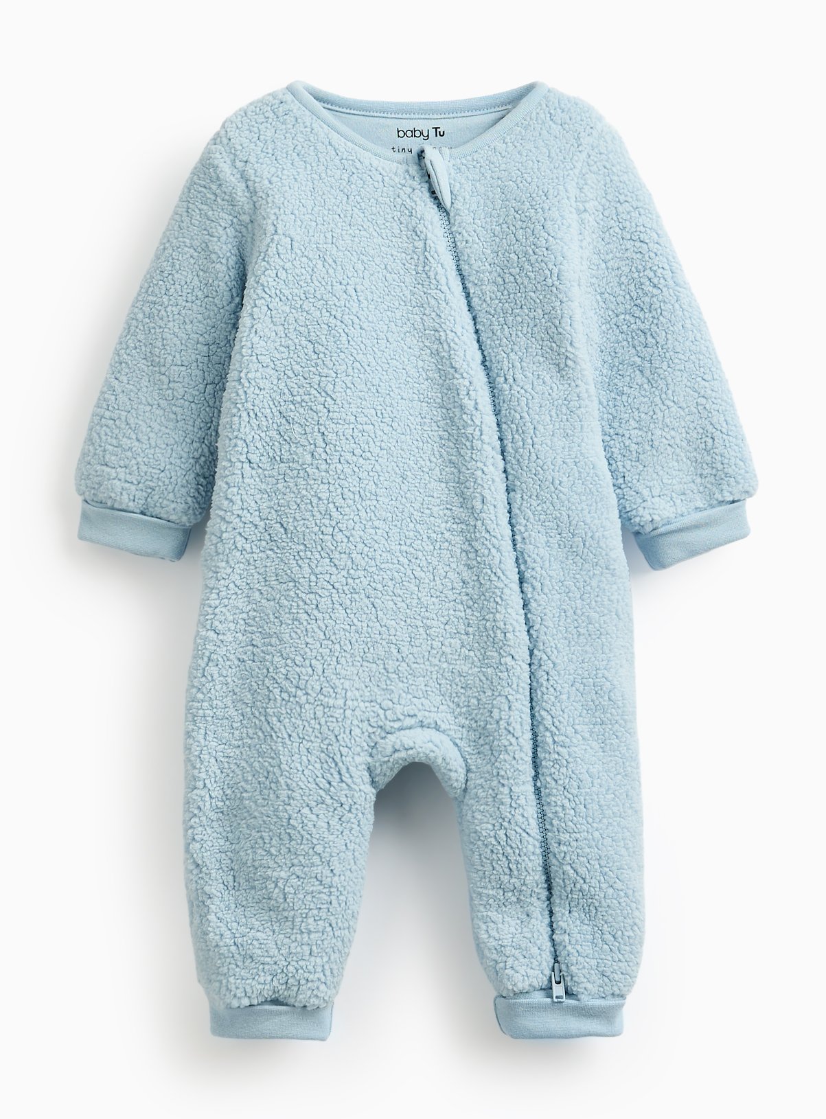 Blue Borg Fleece Zip Sleepsuit