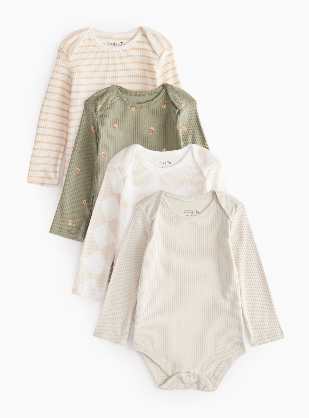 Autumn Prints Bodysuit 4 Pack 