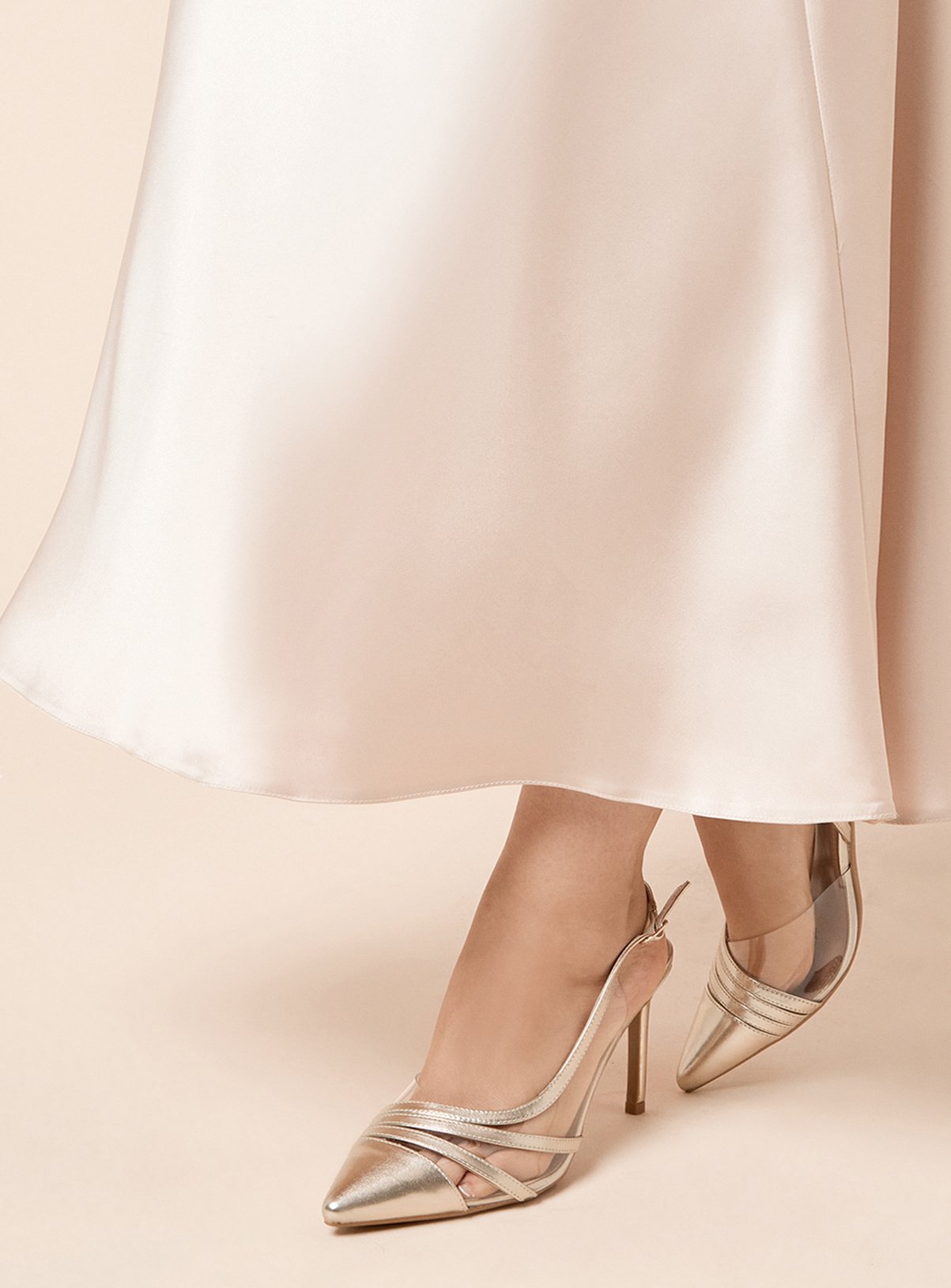 DOROTHY PERKINS Wide Fit Detroit Slingback Court Shoes 