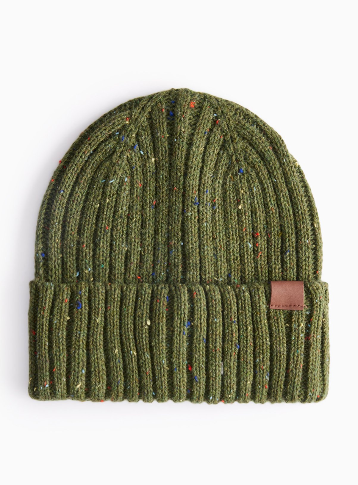 Khaki Neppy Knitted Beanie 
