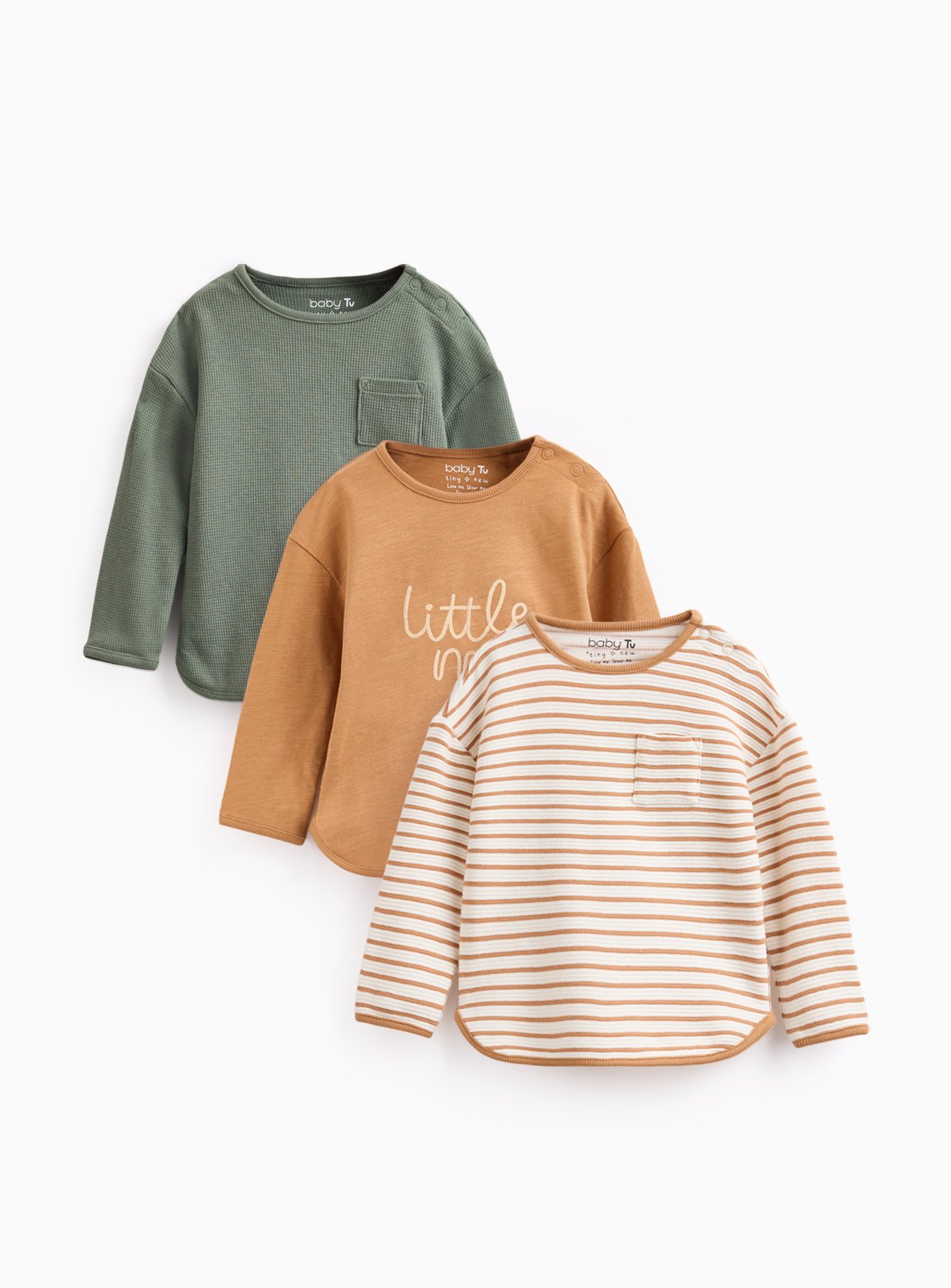 Acorn Long Sleeve T-Shirts 3 Pack 