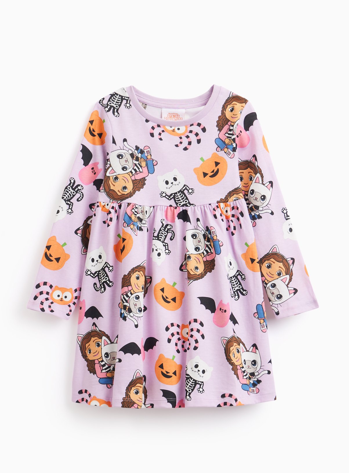 Halloween Gabby's Dollhouse Lilac Printed Jersey Dress