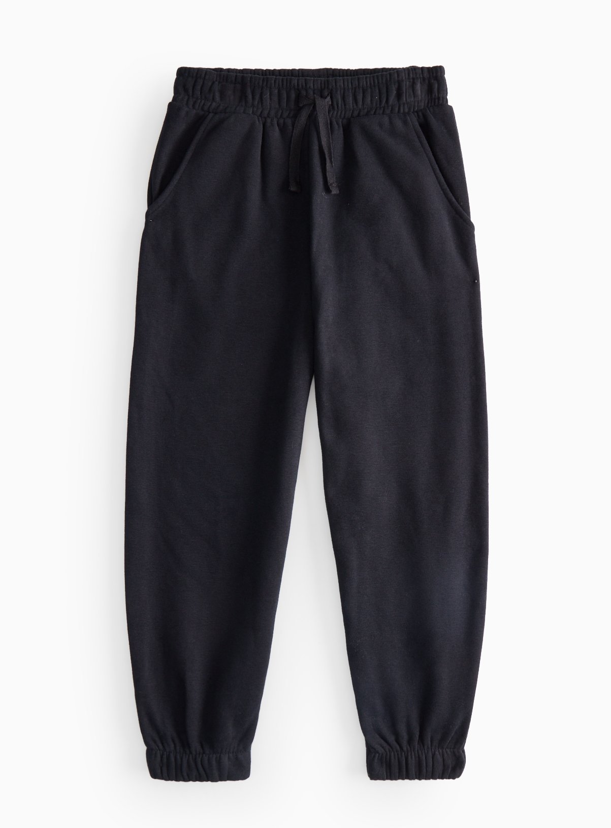 Plain Black Cuffed Joggers