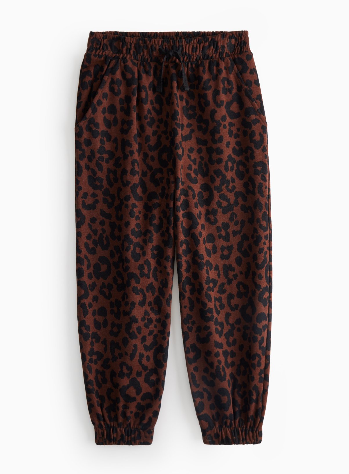 Brown Animal Printed Joggers 8 years