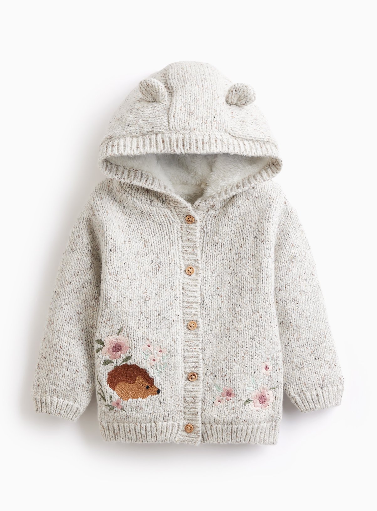Woodland Wonder Hooded Borg Cardigan 