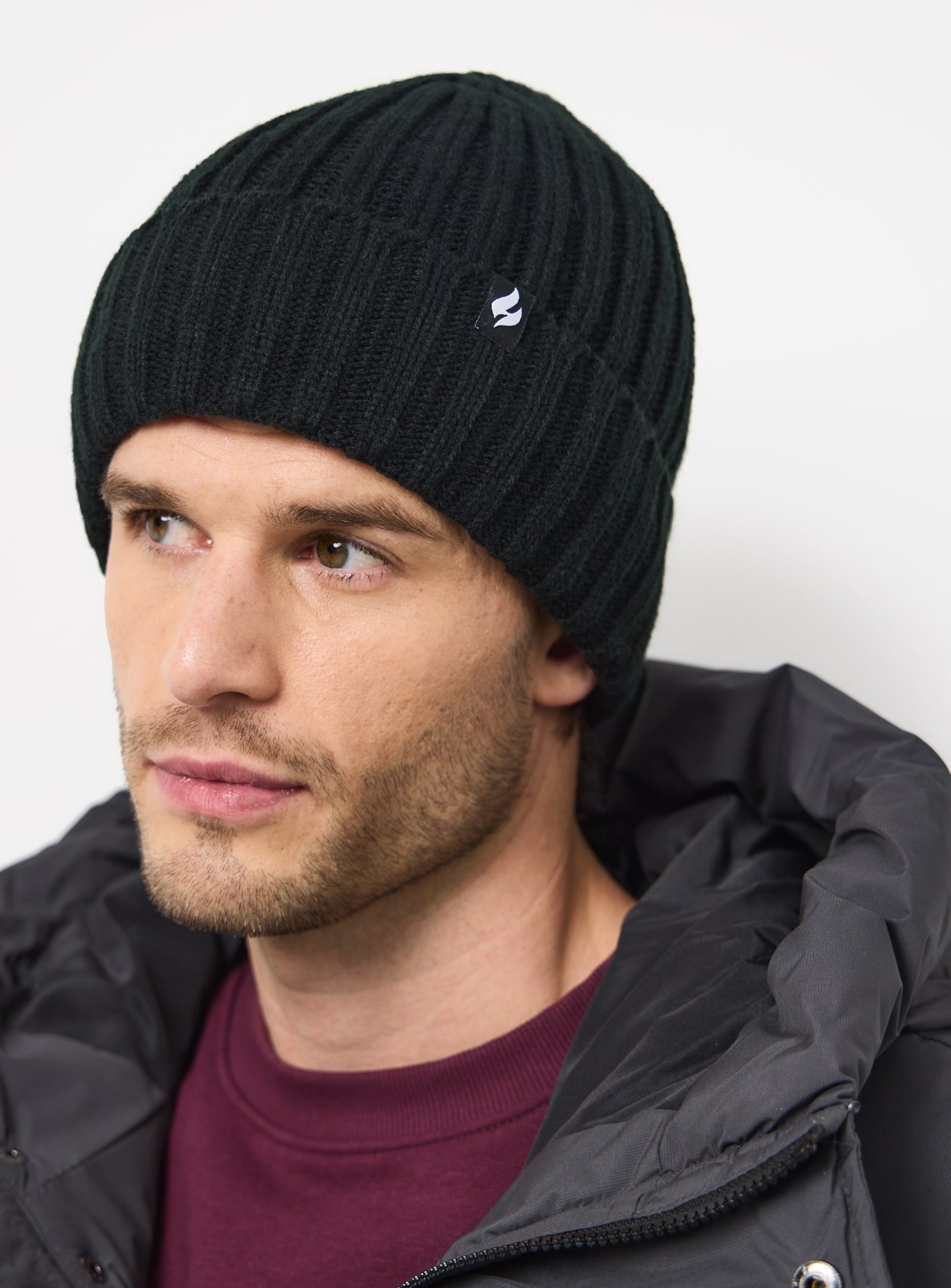 Heat Holders® Black Knitted Beanie One Size