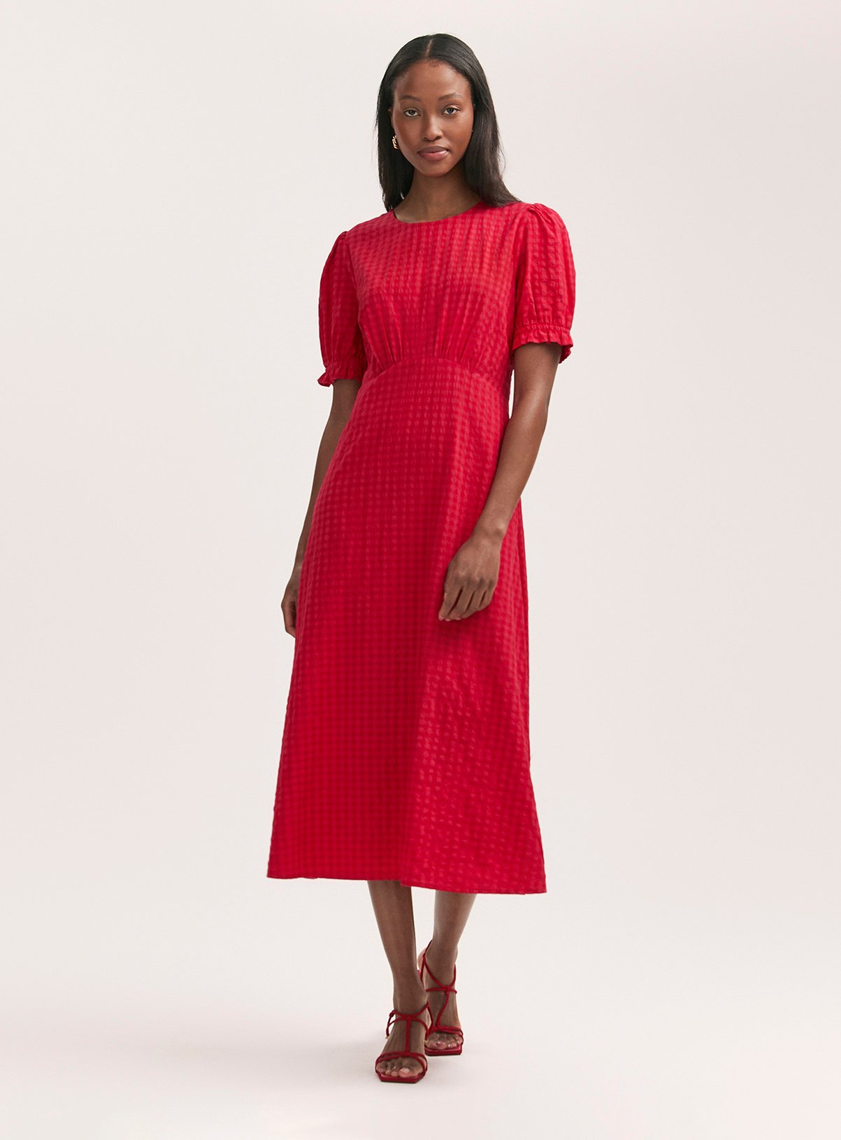 FINERY Mela Dress Red 