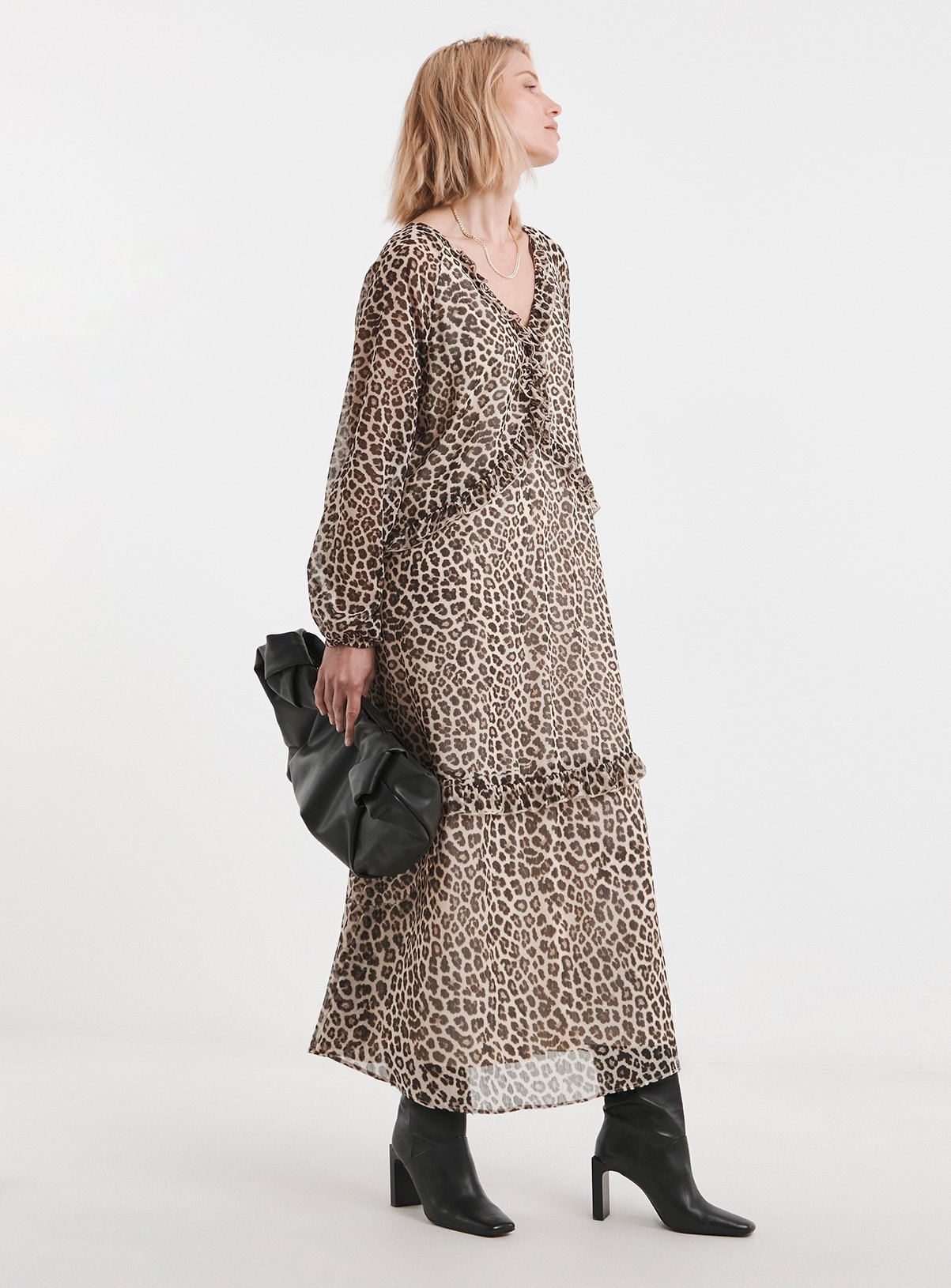 JD WILLIAMS Ruffle Front Maxi Dress 