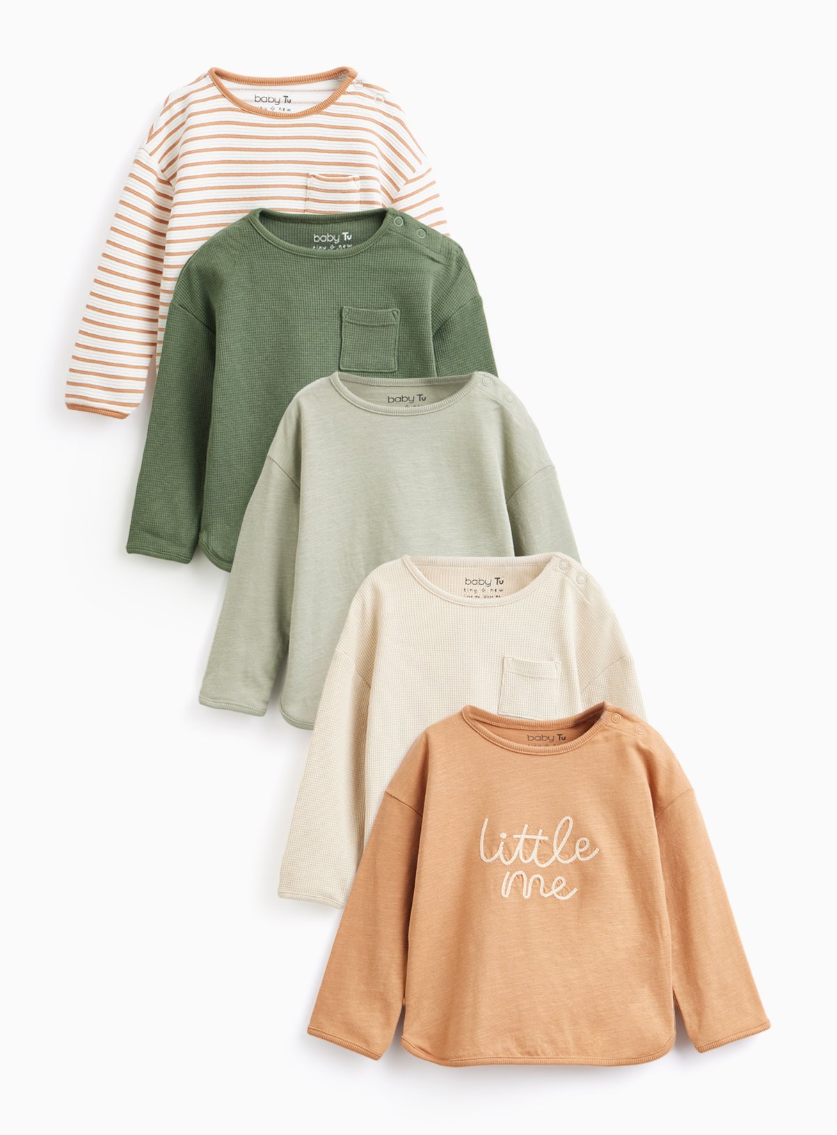 Acorn Long Sleeve Tops 5 Pack 6-9 months