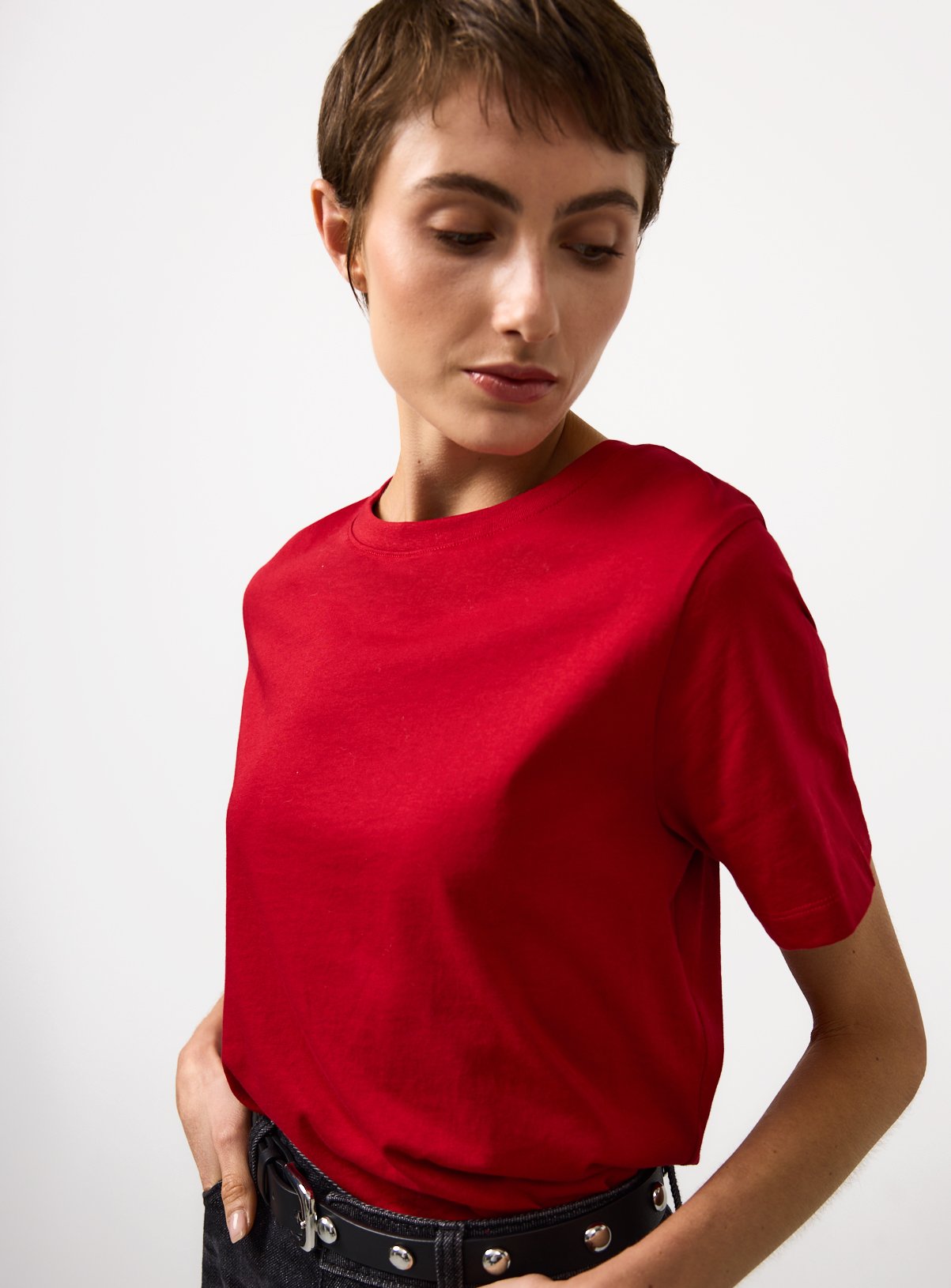 Red Regular Fit Crew T-Shirt 22