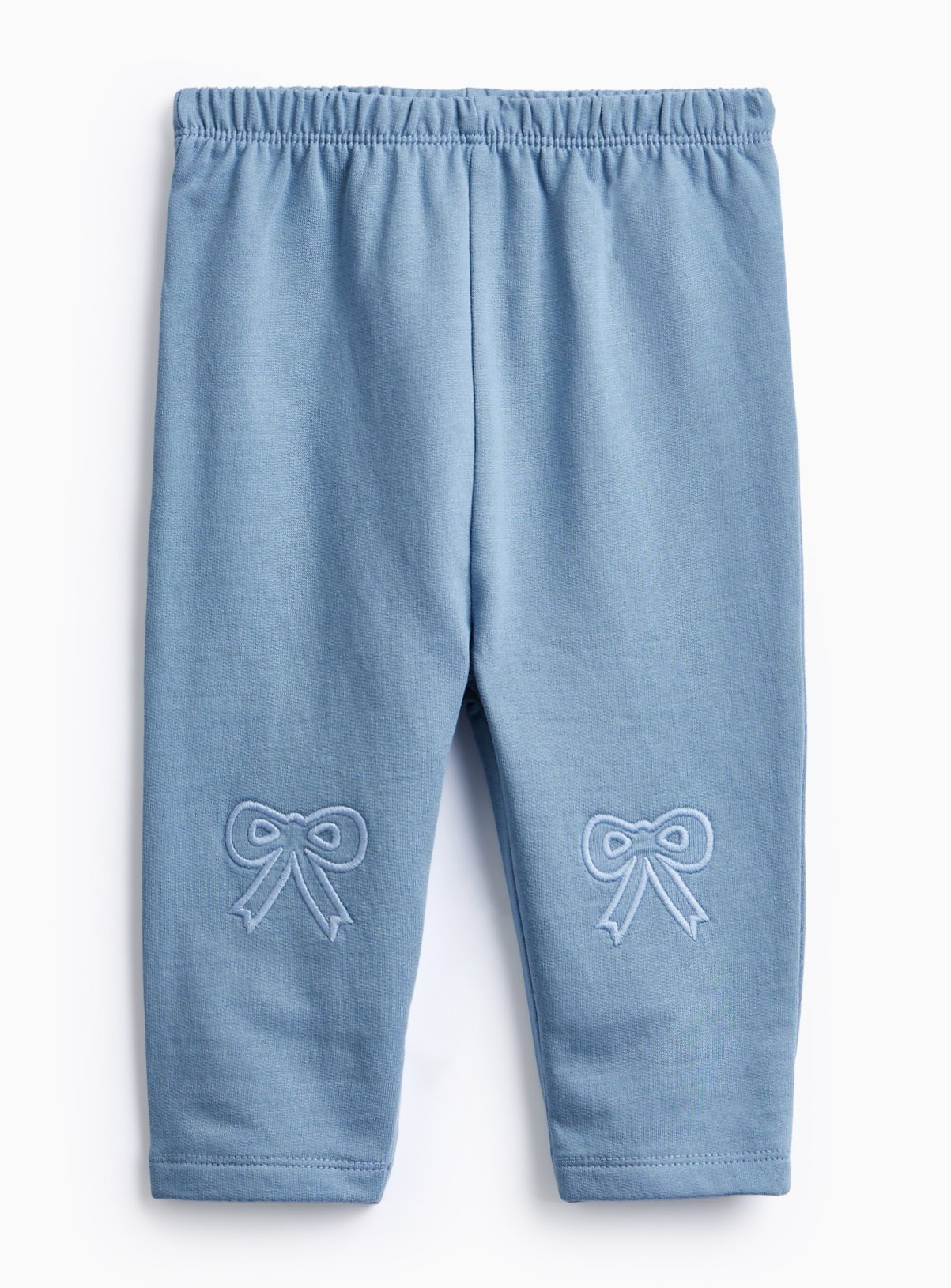 Blue Bow Design Fleece Lined Leggings 18-24 months