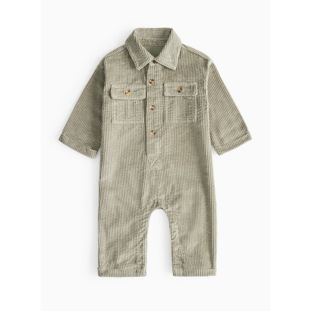 Buy Khaki Corduroy Romper 9-12 months | All-in-ones and rompers | Tu