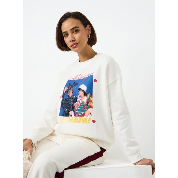 Buy WHAM! Last Christmas Graphic Crew Neck Sweatshirt L Hoodies