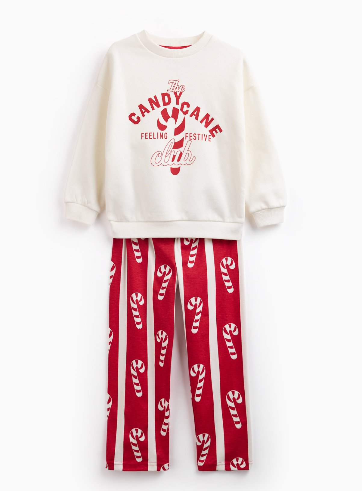 Matching Family Kid's Candy Cane Pyjama Set 