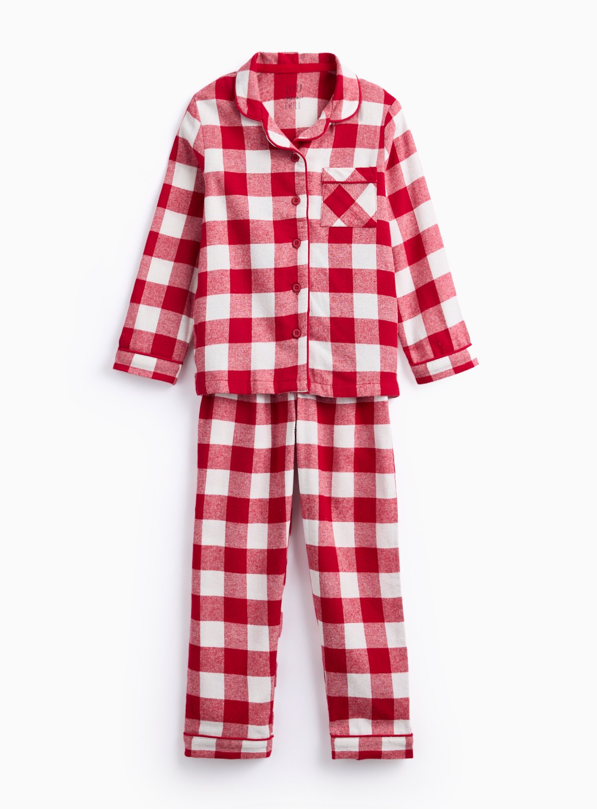 Matching Family Kids' Christmas Red Buffalo Check Pyjamas 