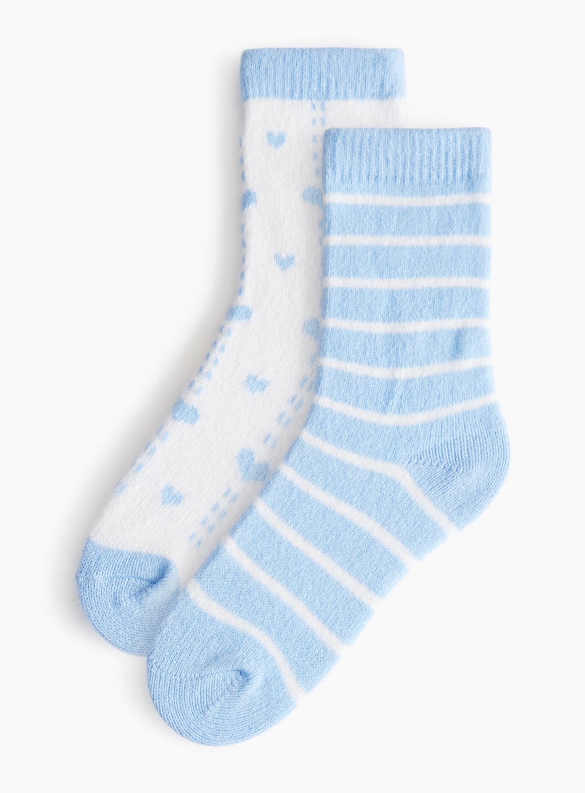Blue Heart Supersoft Cosy Socks 2 Pack