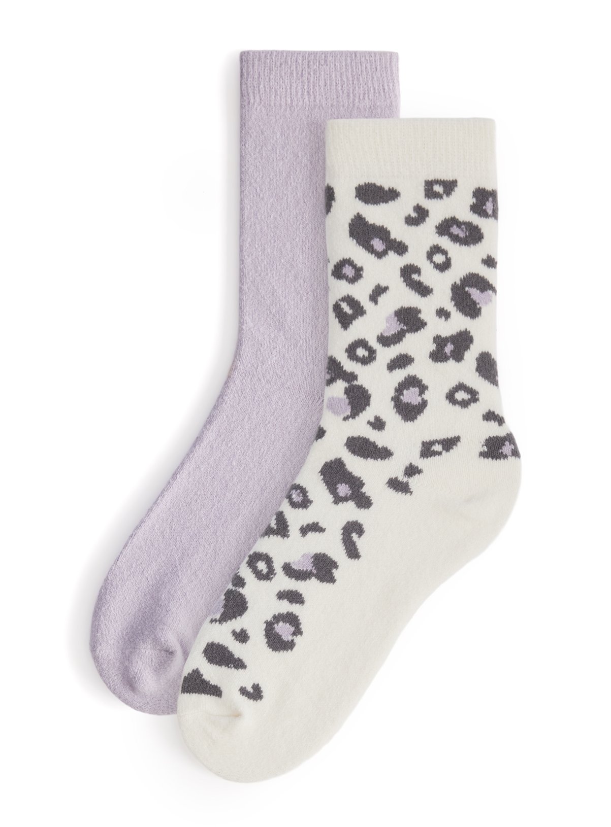 Leopard Supersoft Cosy Socks 2 Pack 4-8