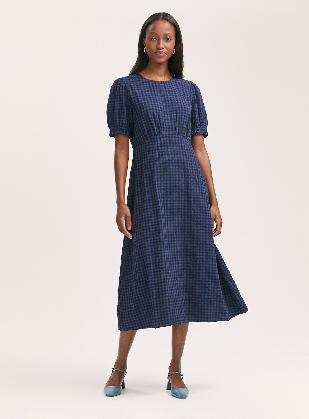 FINERY Mela Dress Navy 16
