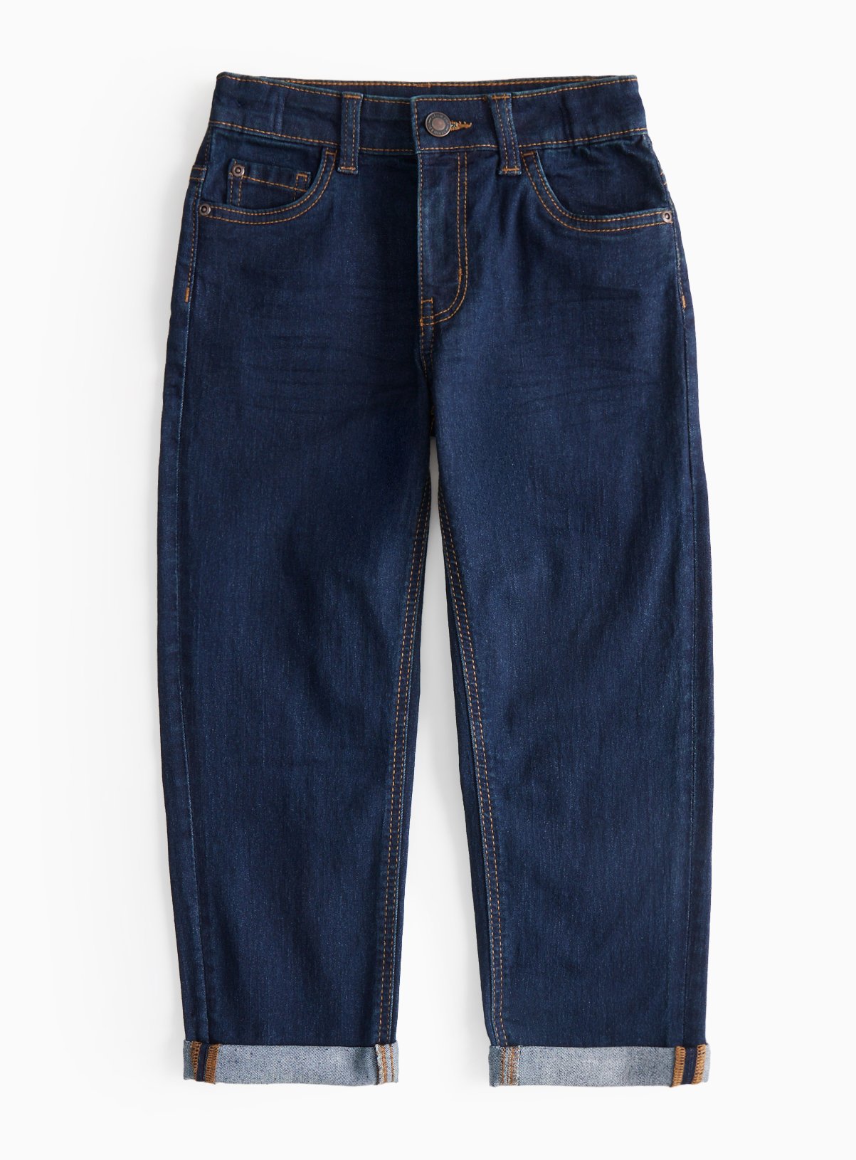 Dark Indigo Straight Leg Jeans 