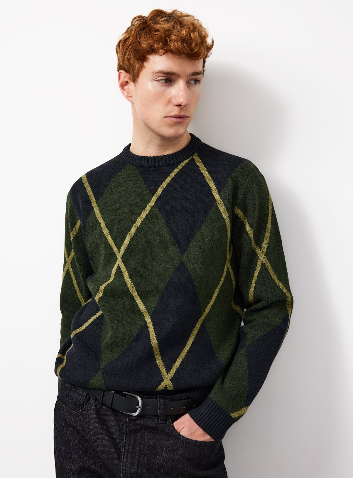 Argyle Crew Neck Jumper