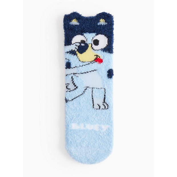 Buy Bluey Character Print Blue Cosy Socks 3-5.5 | Underwear and socks | Argos