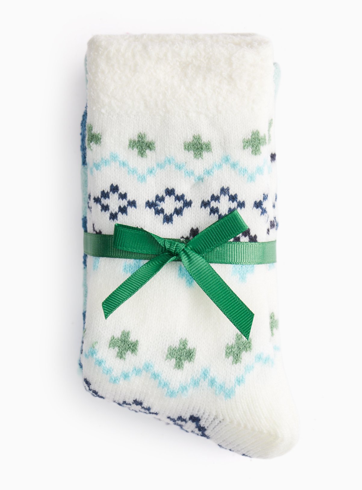 Navy Fairisle Cosy Ankle Socks 4-8