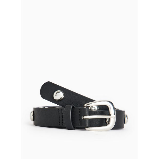 Buy Black Silver Dome Stud Belt L Belts Argos