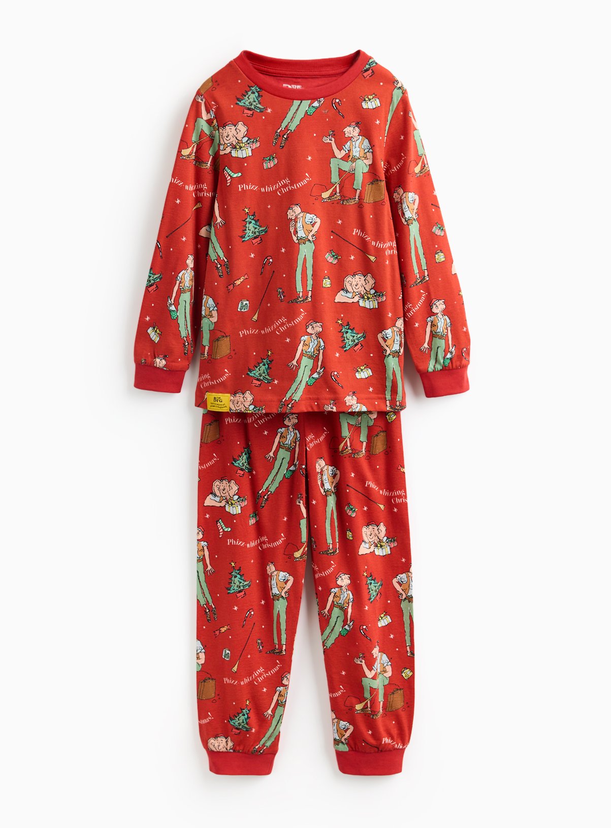 The BFG Matching Family Printed Red Jersey Pyjamas 6-7 years