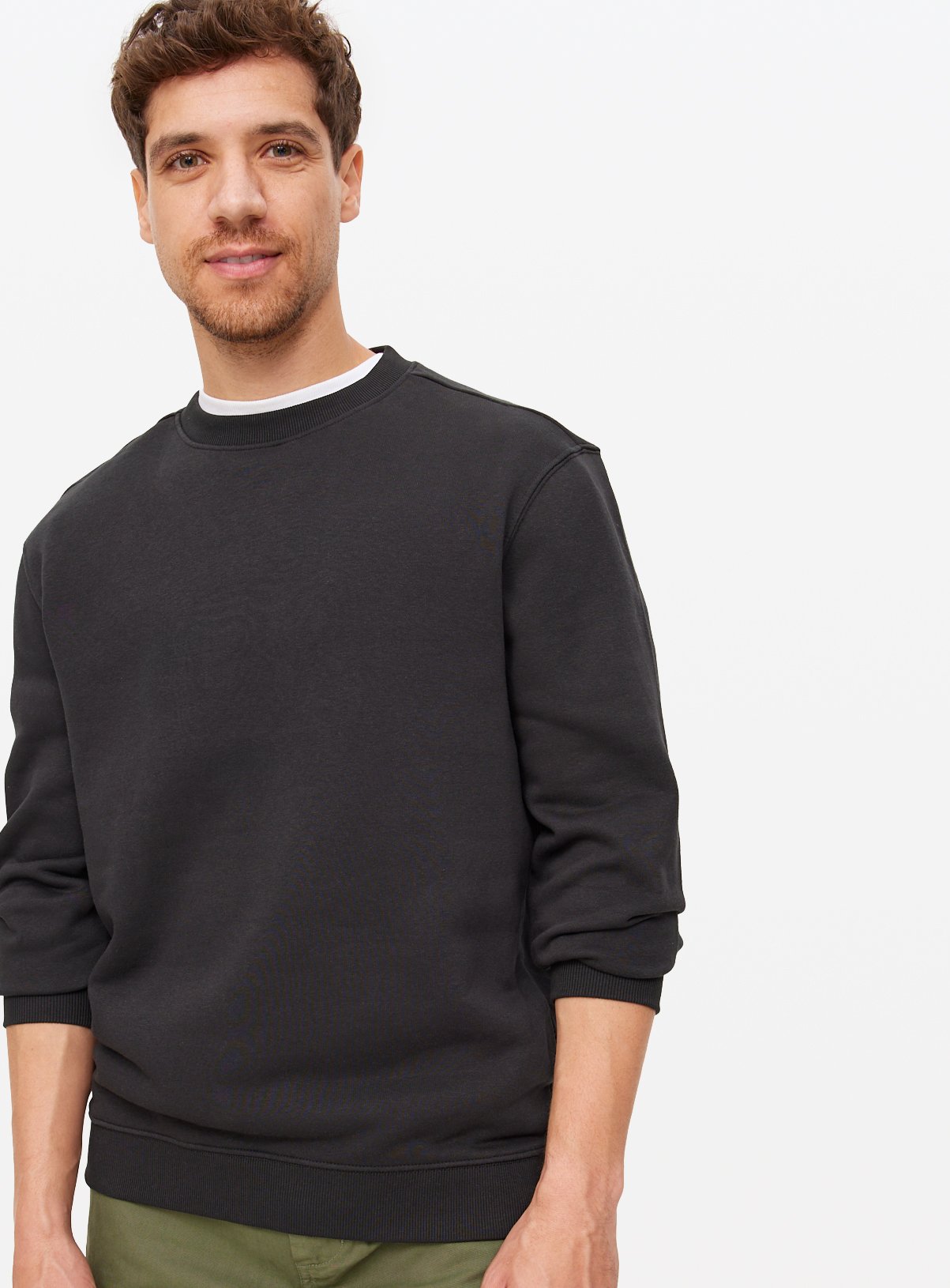 The Ultimate Black Crew Neck Sweatshirt L