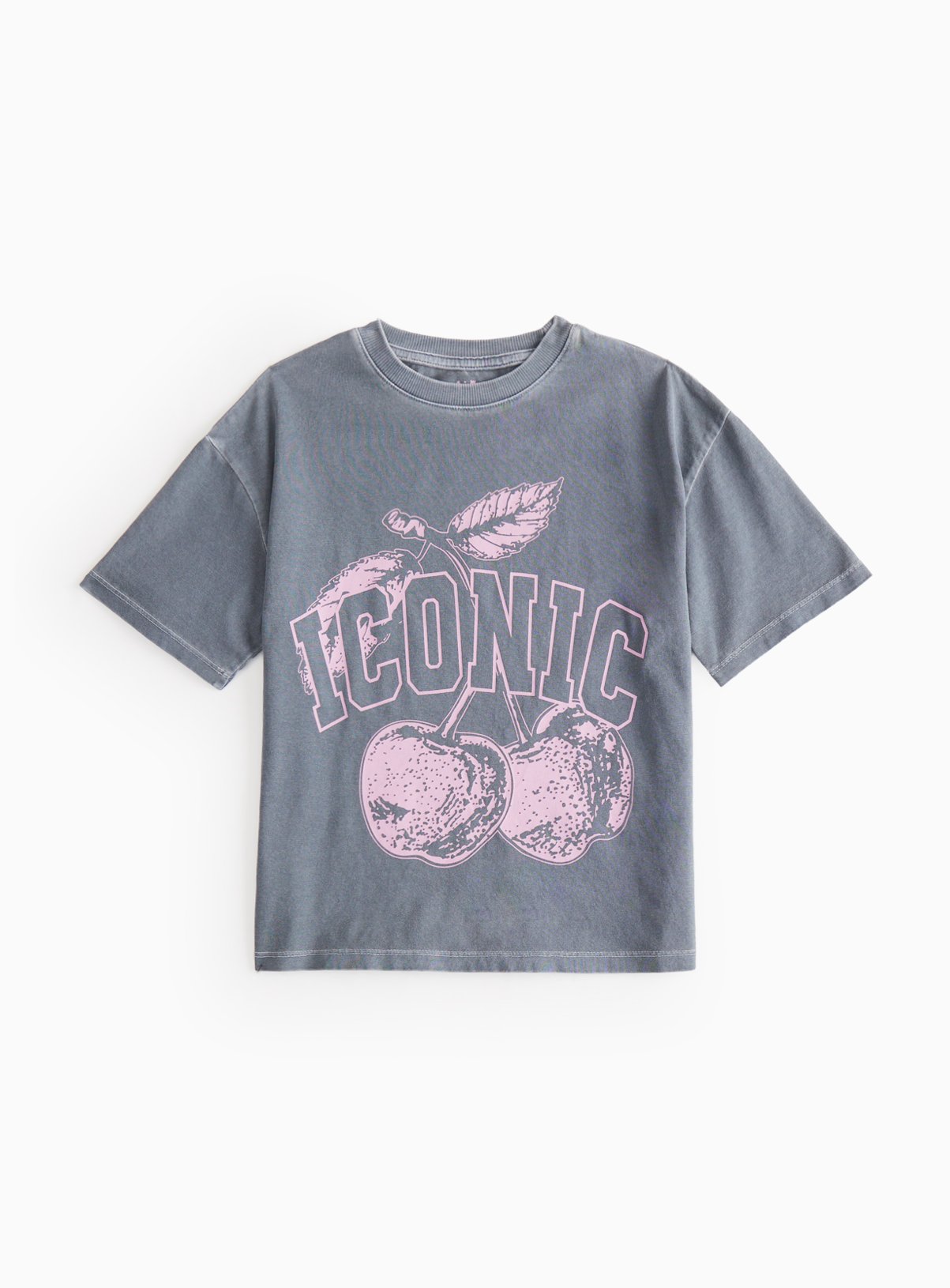 Grey Iconic Graphic Print T-Shirt 12 years