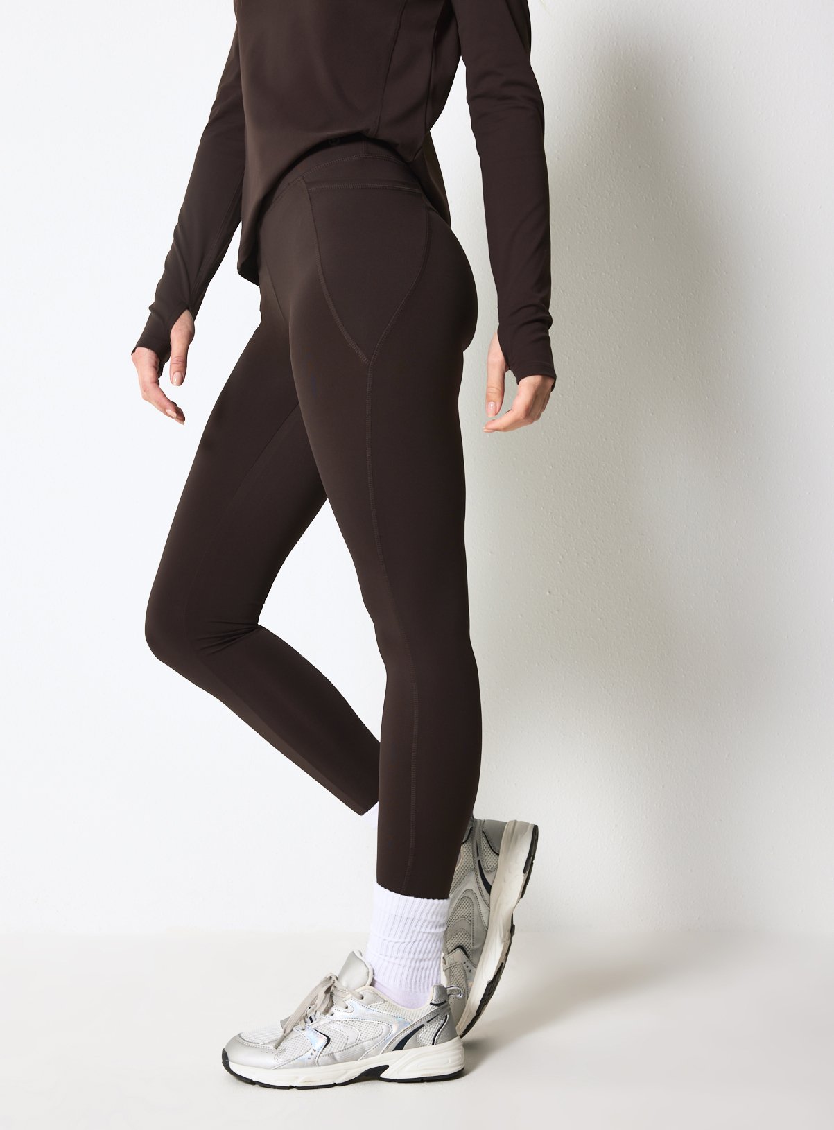 REAKTIV Everyday Chocolate High Waisted Full Legging