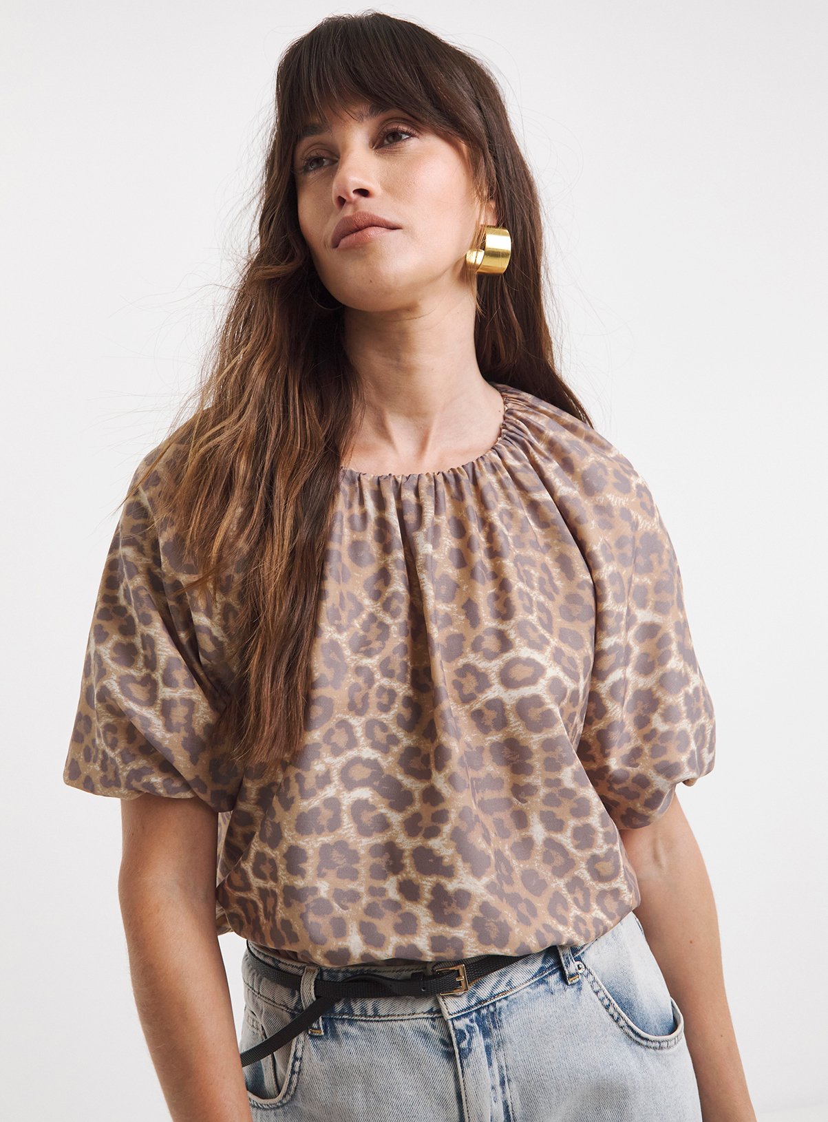 JD WILLIAMS Short Bubble Sleeve Top 24