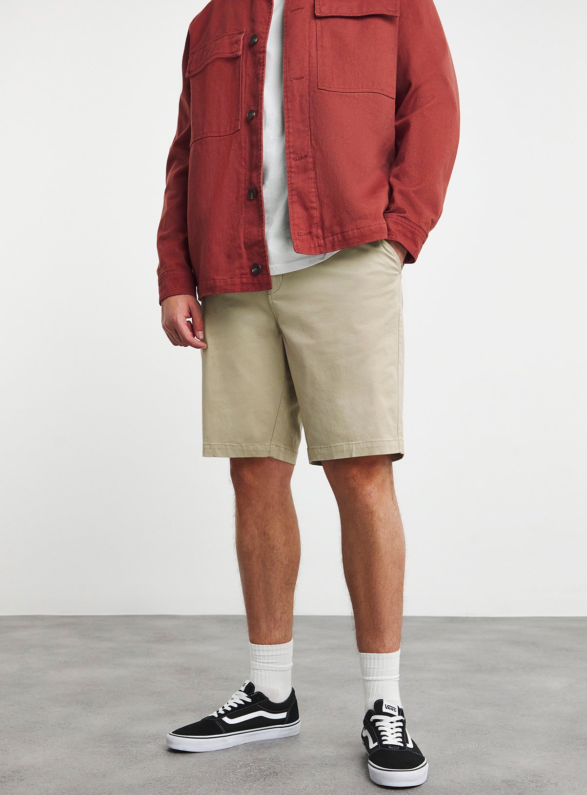 JACAMO Long Length Chino Short Stone