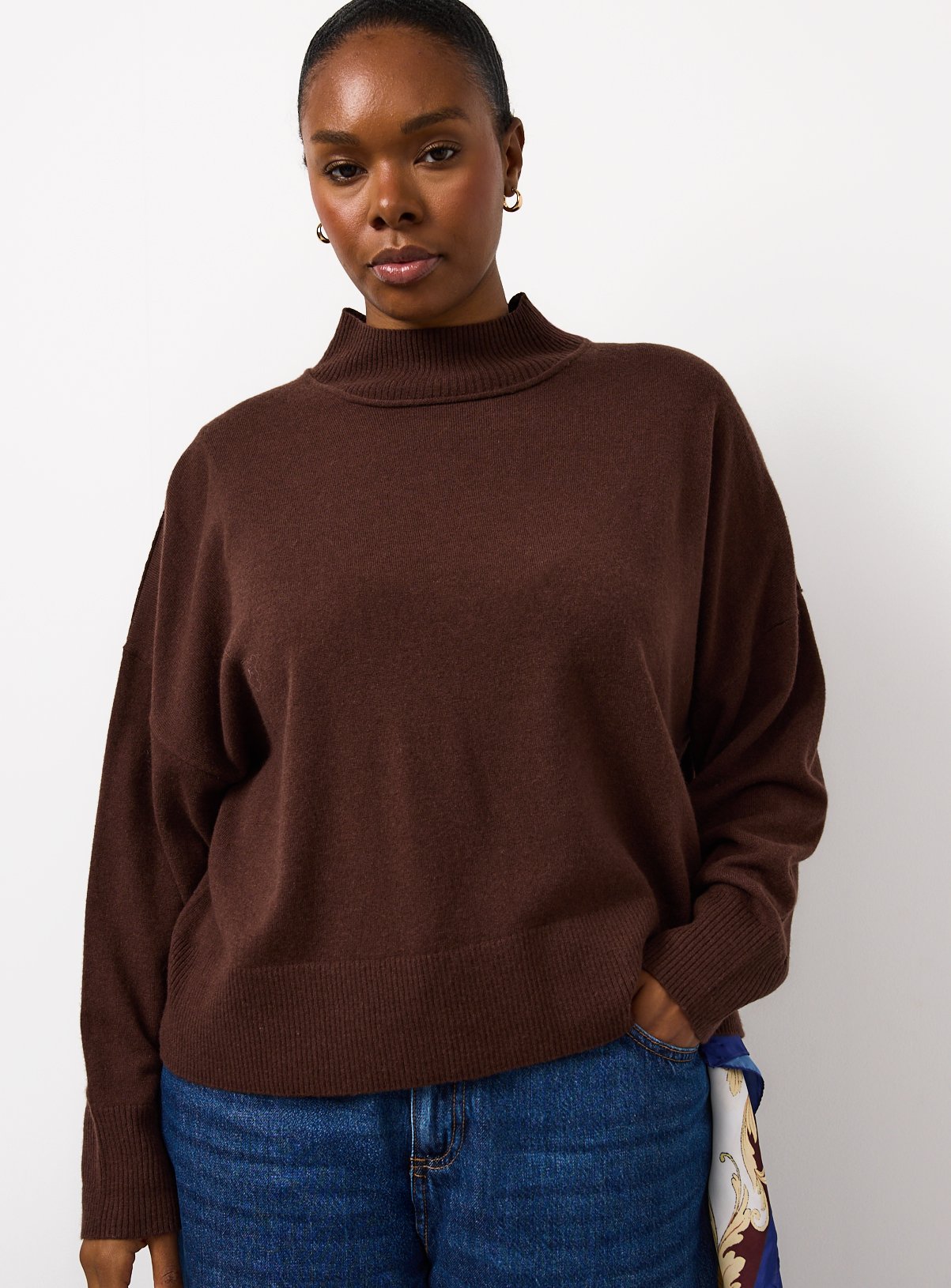 Brown Cashmere Merino Jumper 14