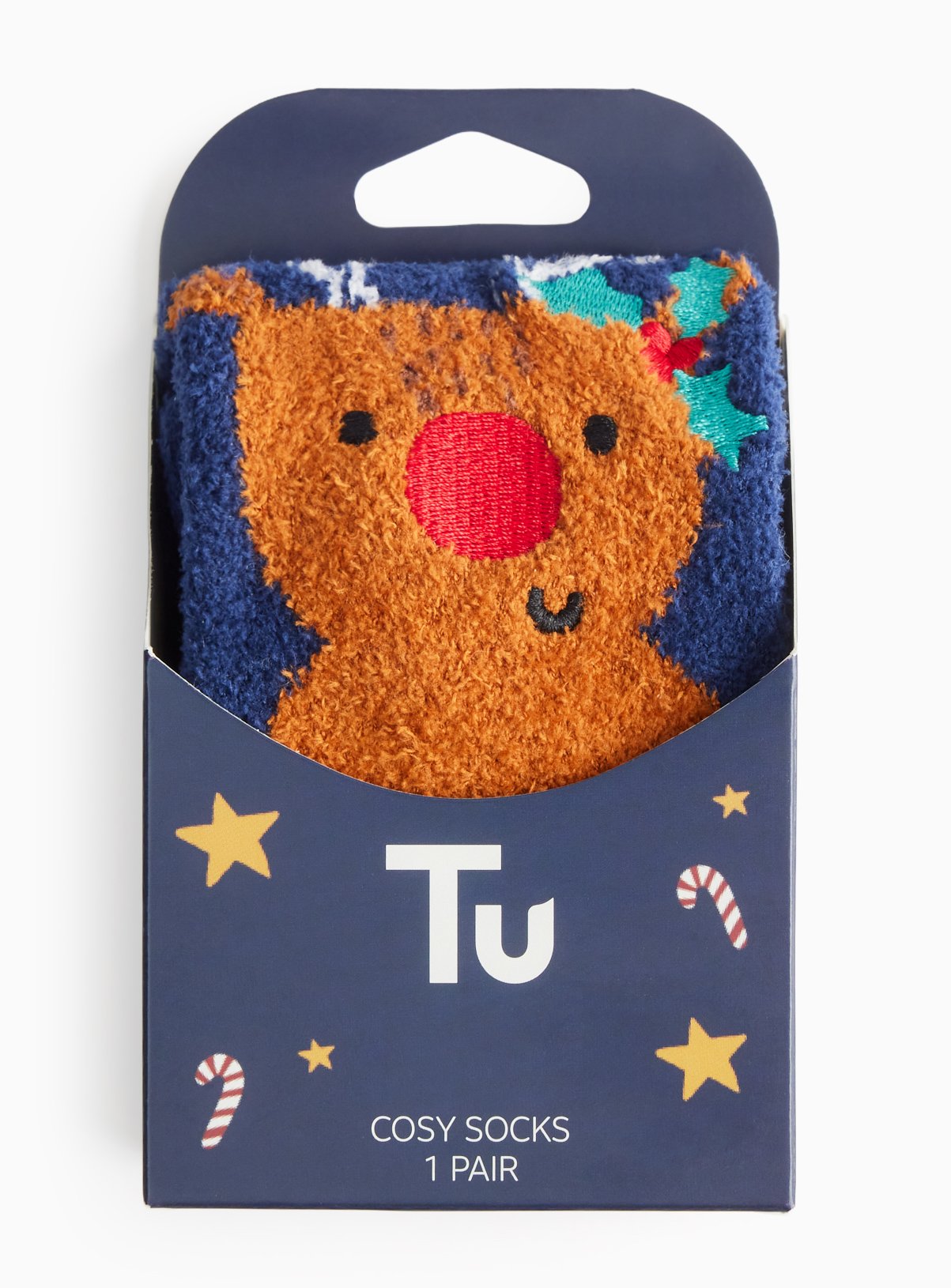 Mini Me Kids' Christmas Reindeer Cosy Socks 