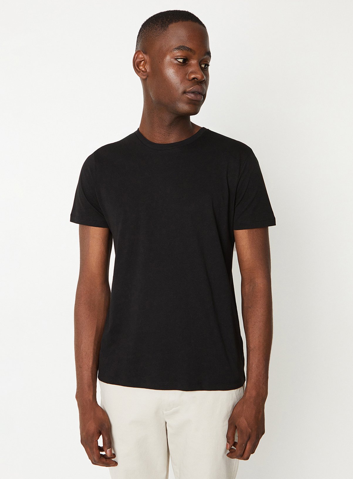 BURTON Black Plain Crew Neck T Shirt