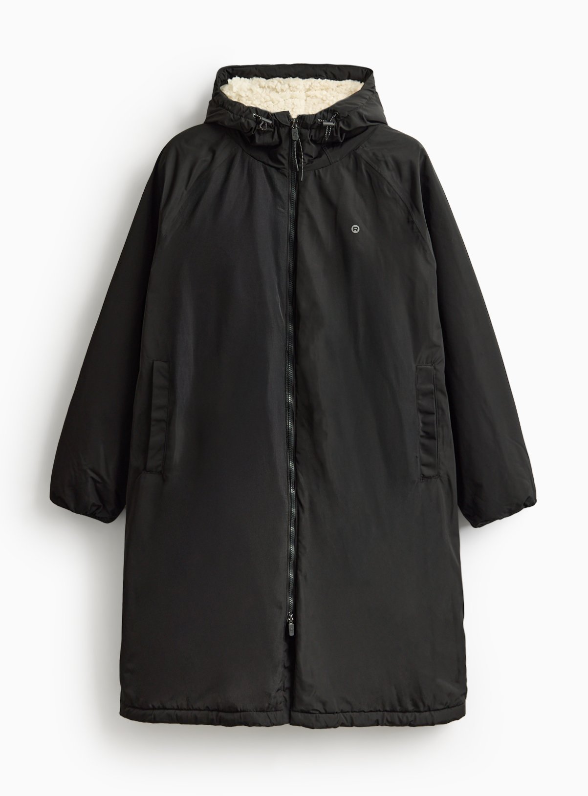 REAKTIV Black Outdoors Shower Resistant Changing Robe XS