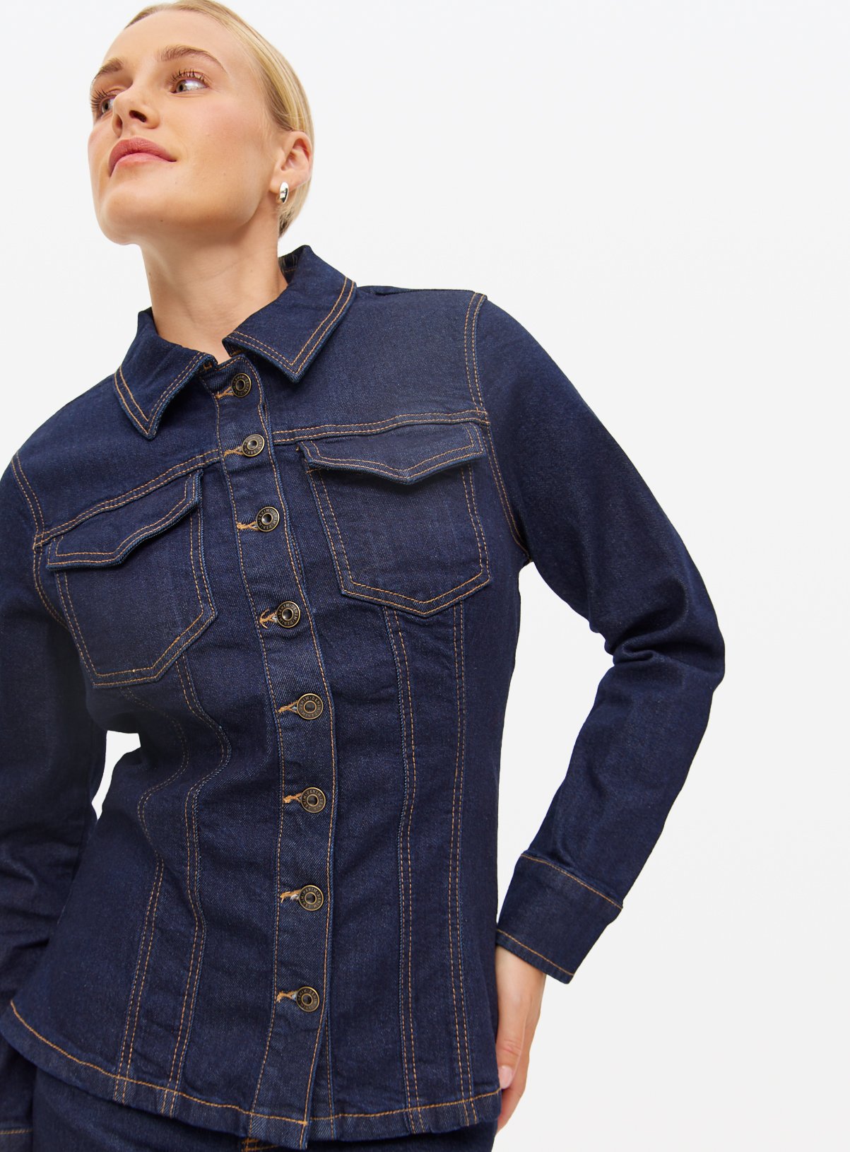 Buy Dark Denim Cinched Co-ord Shirt 10 Co-ords Tu