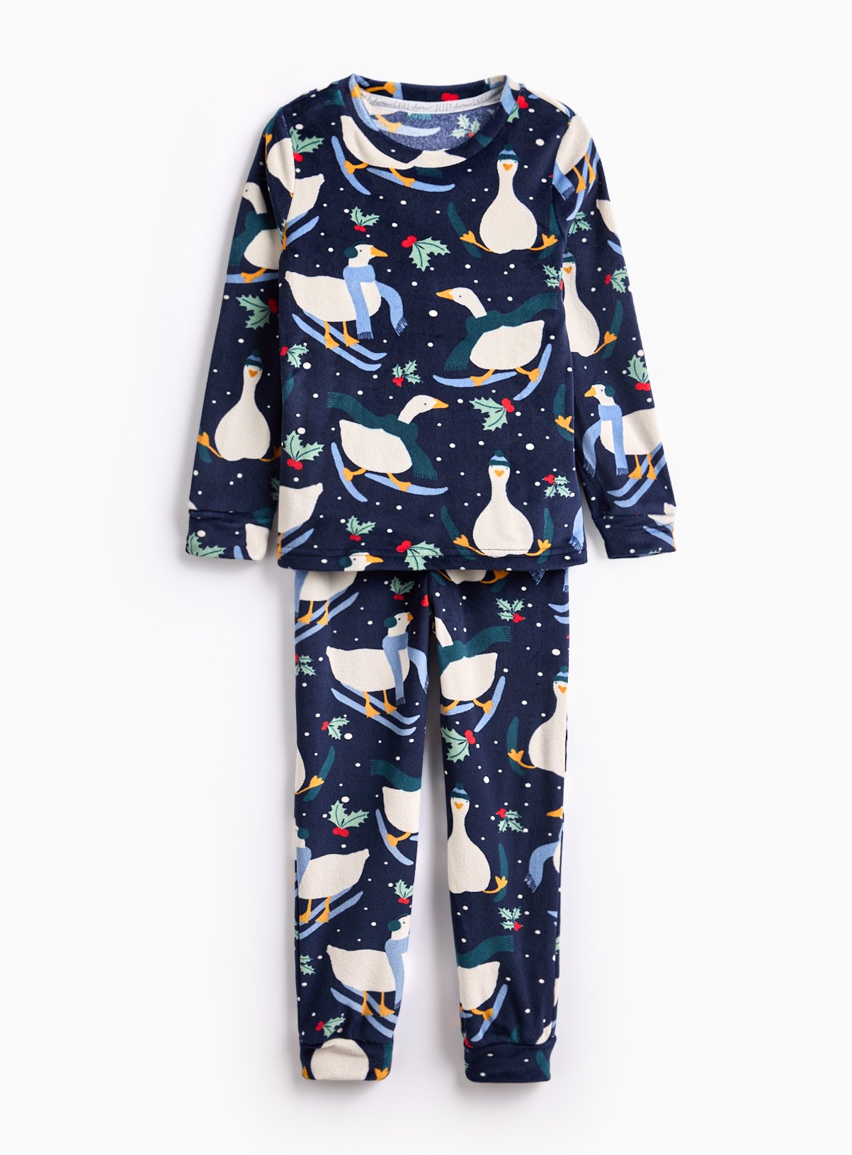 Fleece Pyjamas Tu Clothing Christmas Pyjamas Christmas Jammies