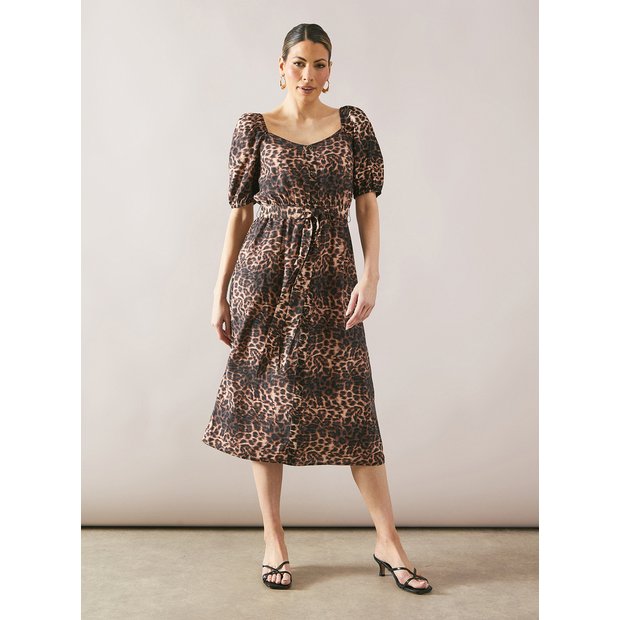 Wallis Clearance Wallis Pink Animal Print Dress Dresses Floral