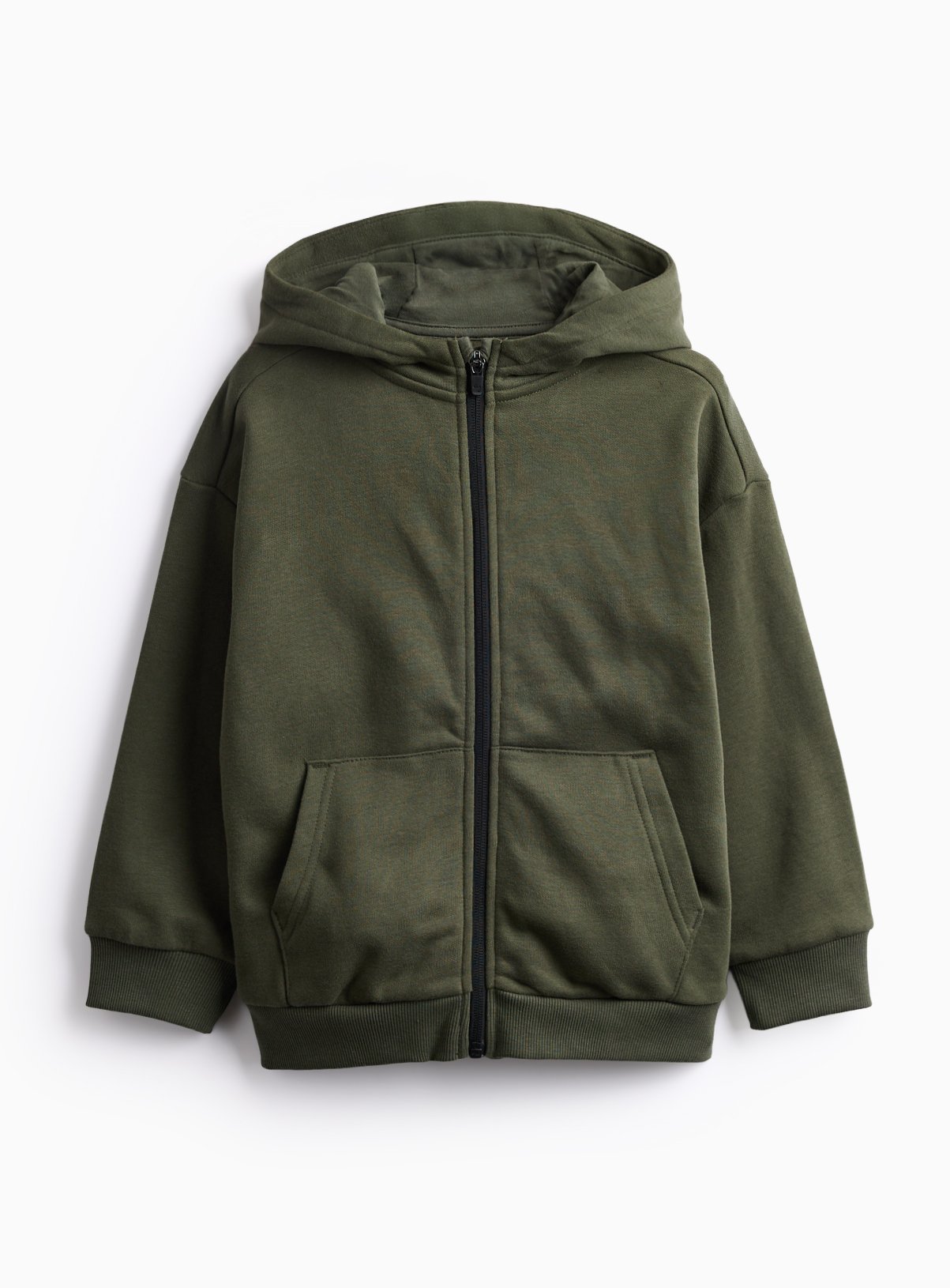 Khaki Zip Through Hoodie 5 years