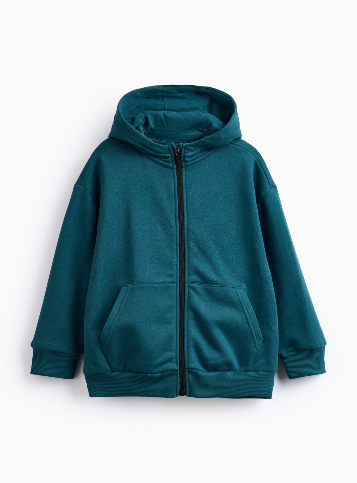 Teal Zip Through Hoodie 4 years